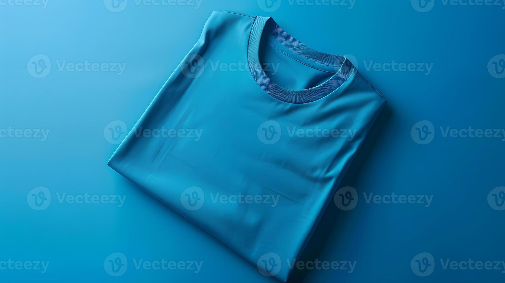 Blue design and branding shirt mockup , photo