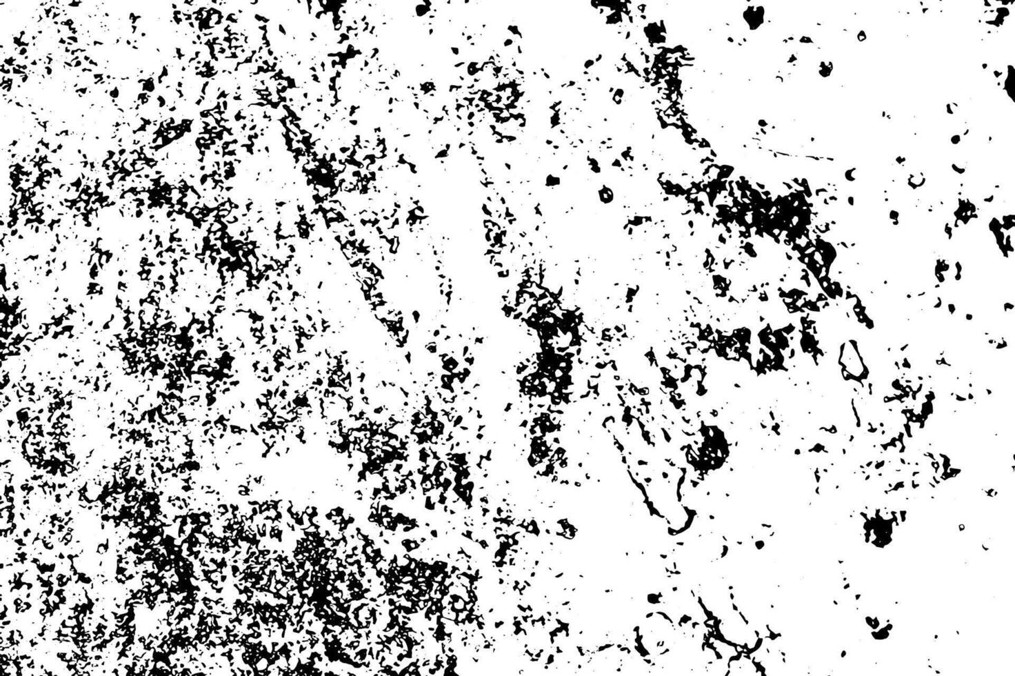 Background of black and white texture. Abstract monochrome pattern of spots, cracks, dots, chips. vector