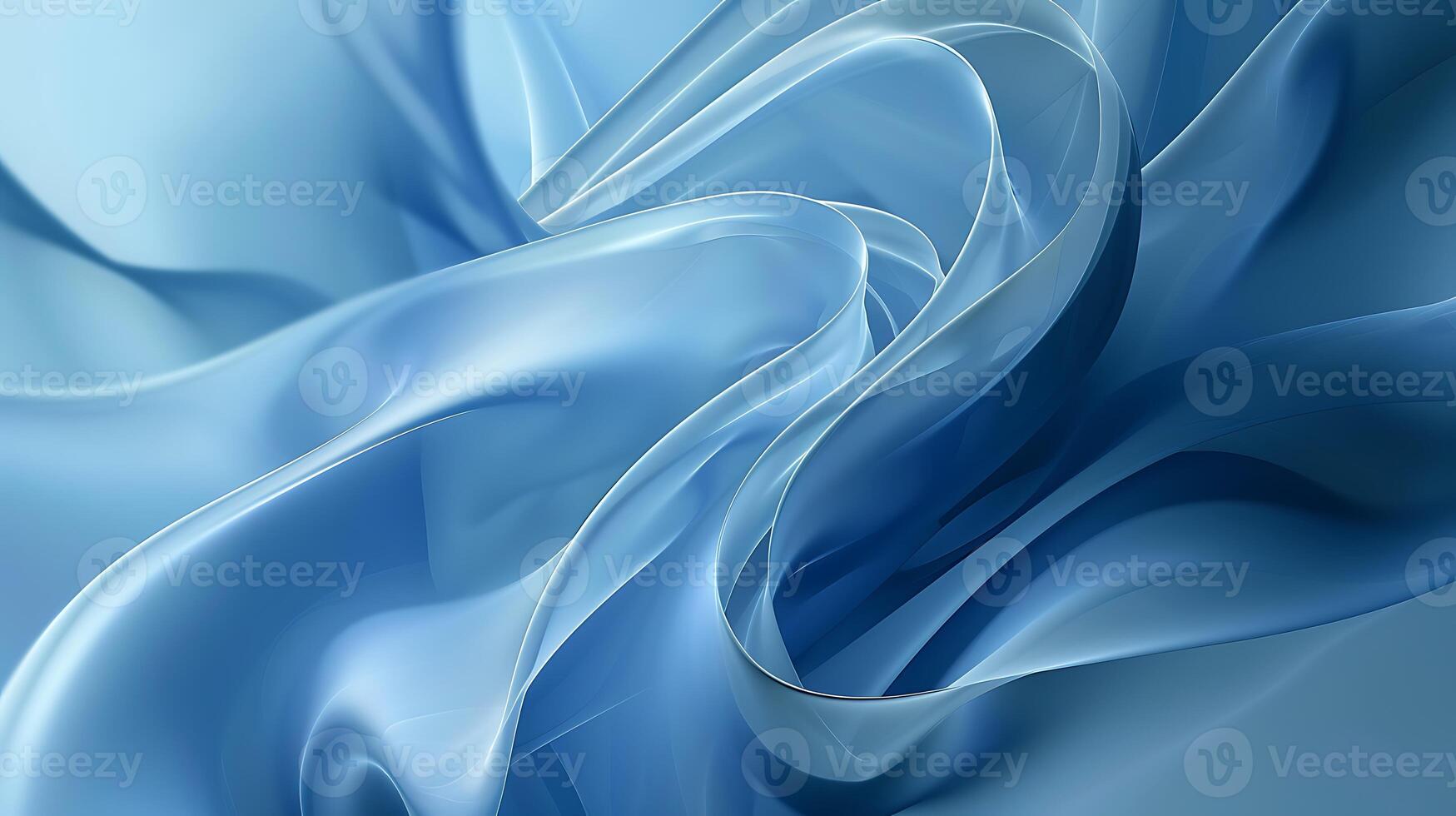 The blue background is curved, in the style of precisionist style photo