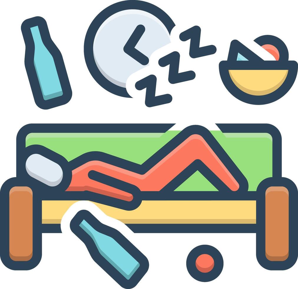 Color icon for lifestyle vector
