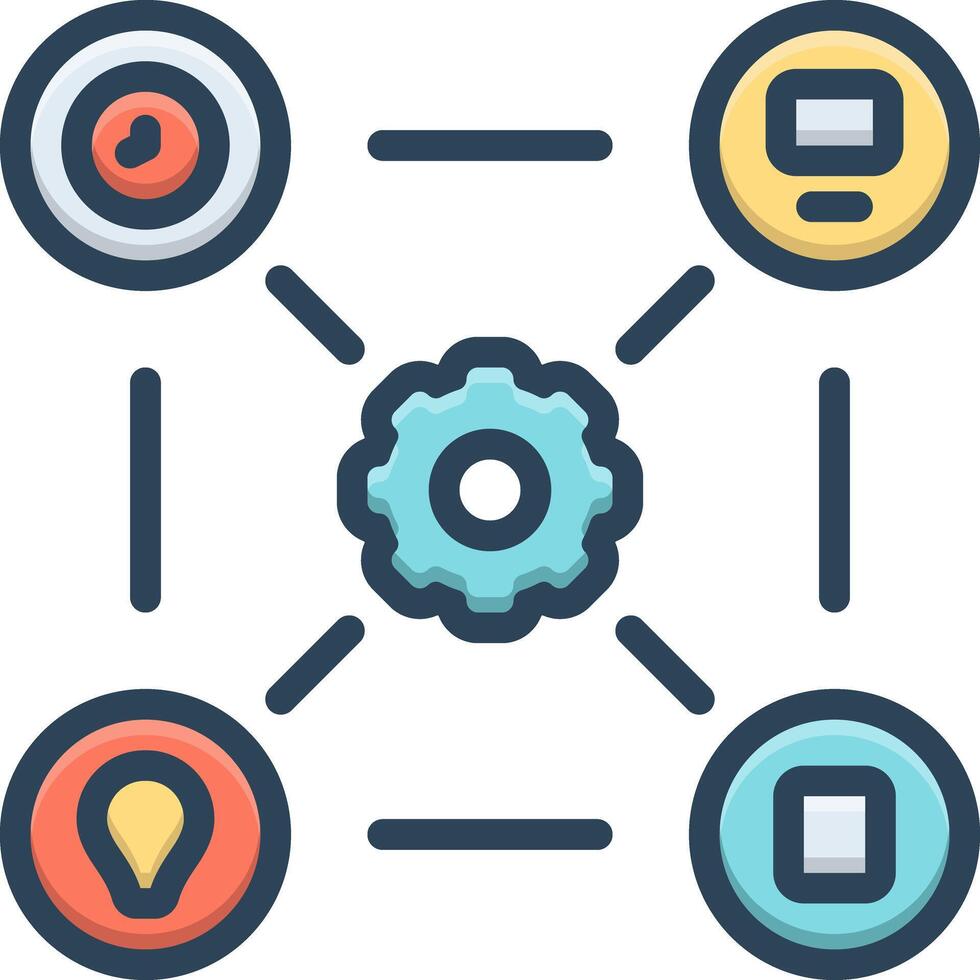 Color icon for resources vector