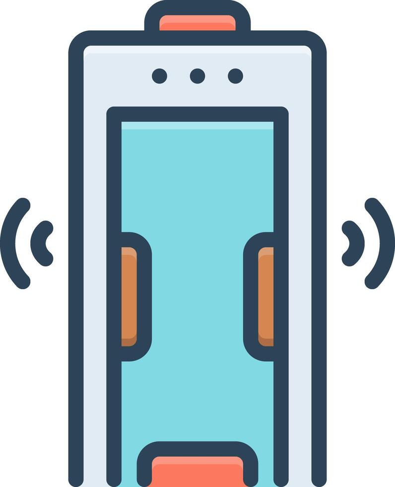 Color icon for detector vector