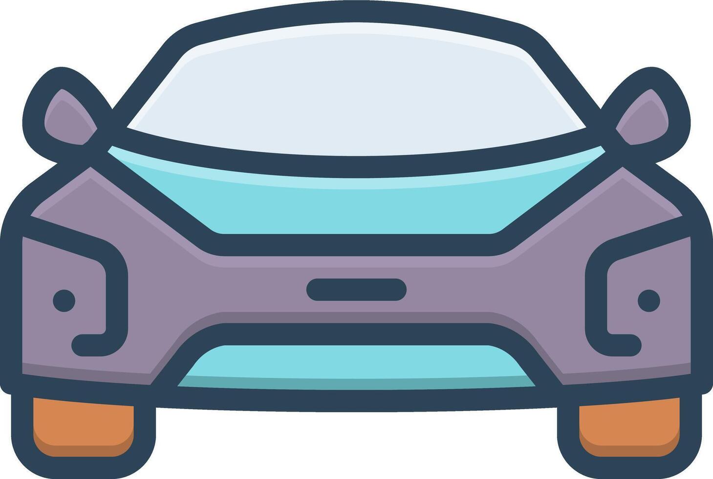 color icono para coche vector