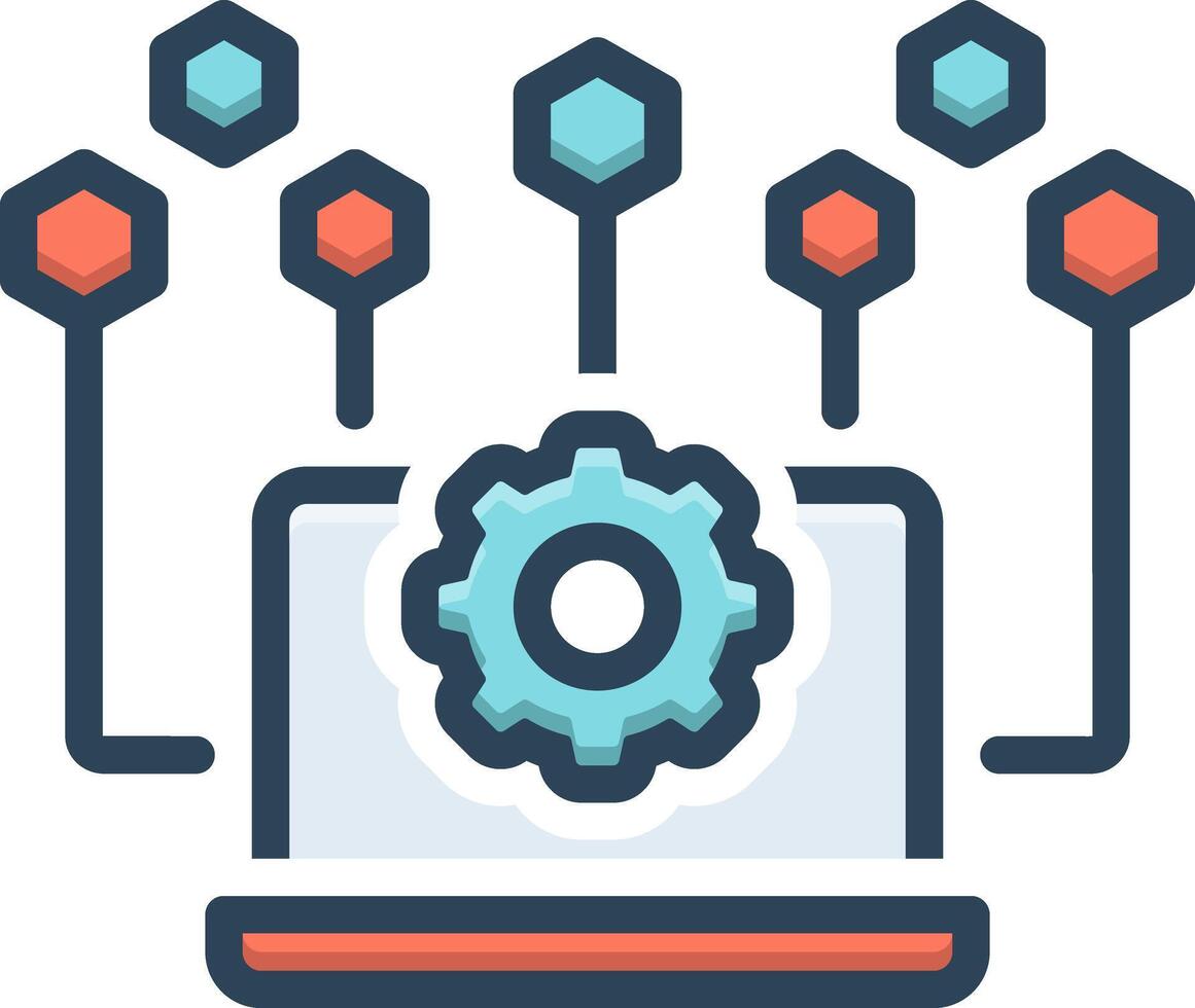 Color icon for controls vector