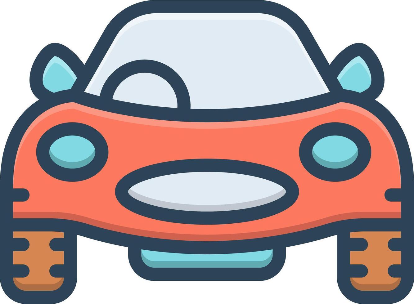 Color icon for vehicle vector