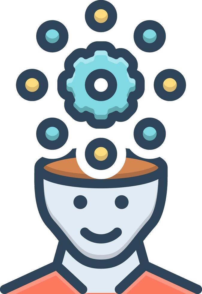Color icon for reasoning vector