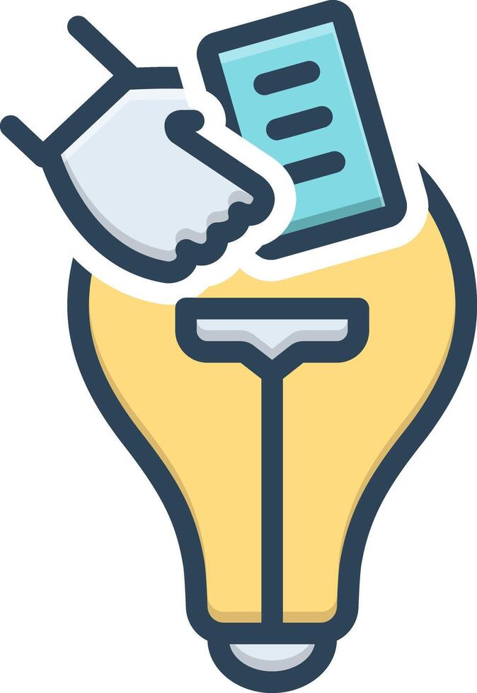 Color icon for suggestion vector