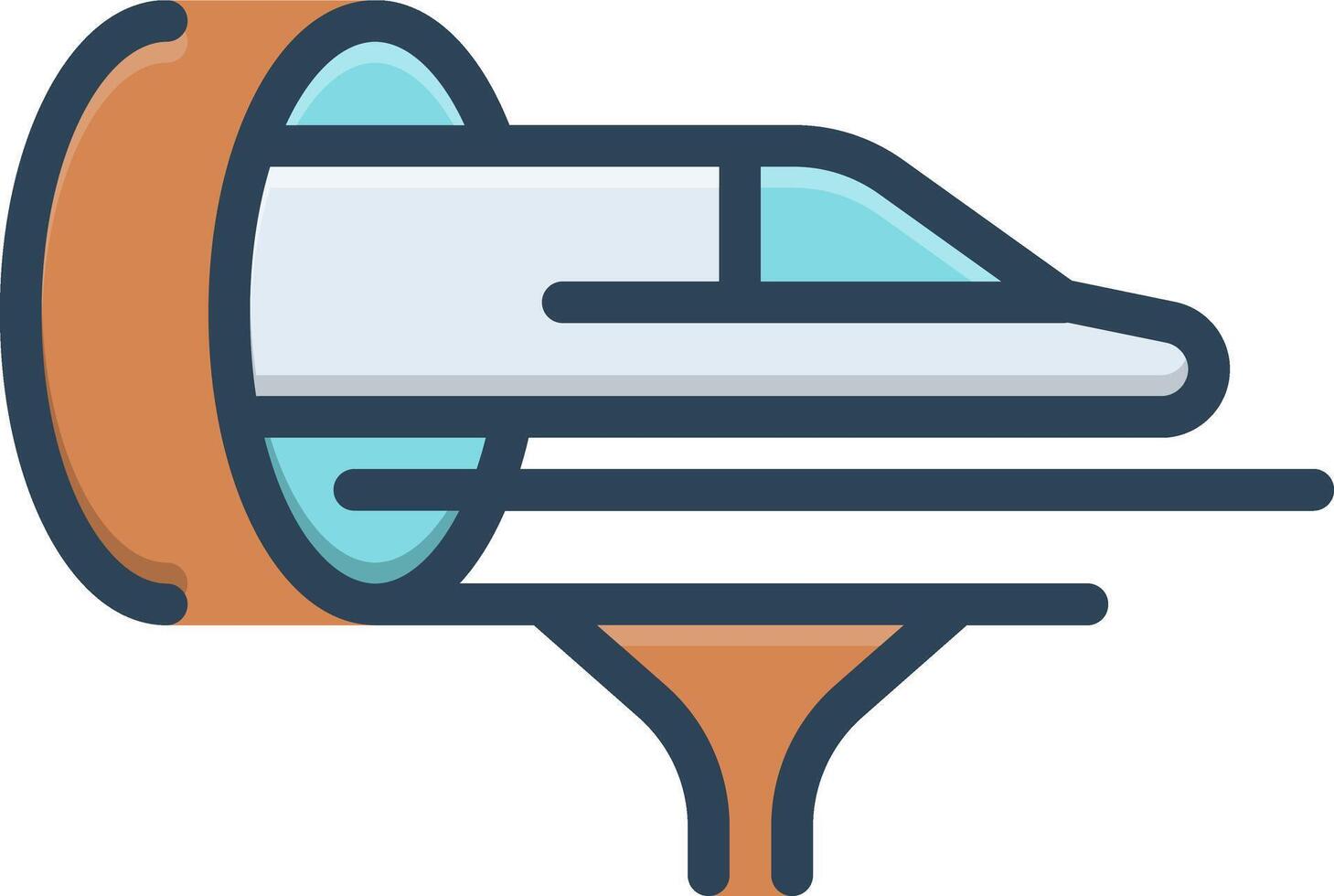 Color icon for hyperloop vector