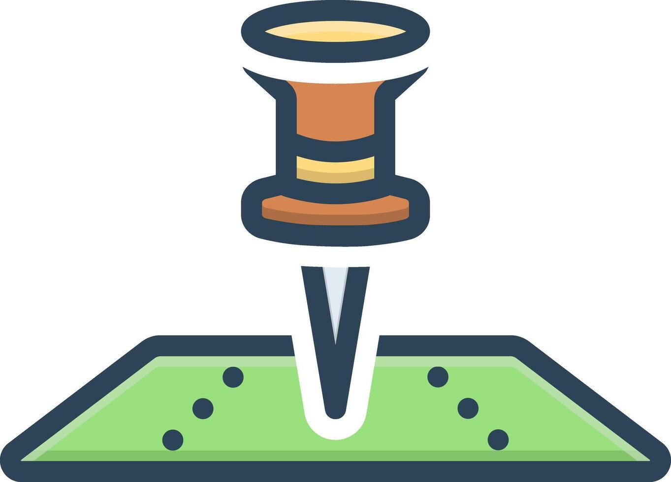 Color icon for map pin vector