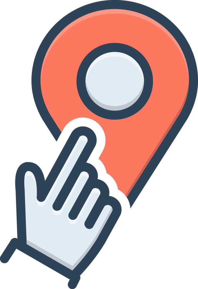 Color icon for here vector