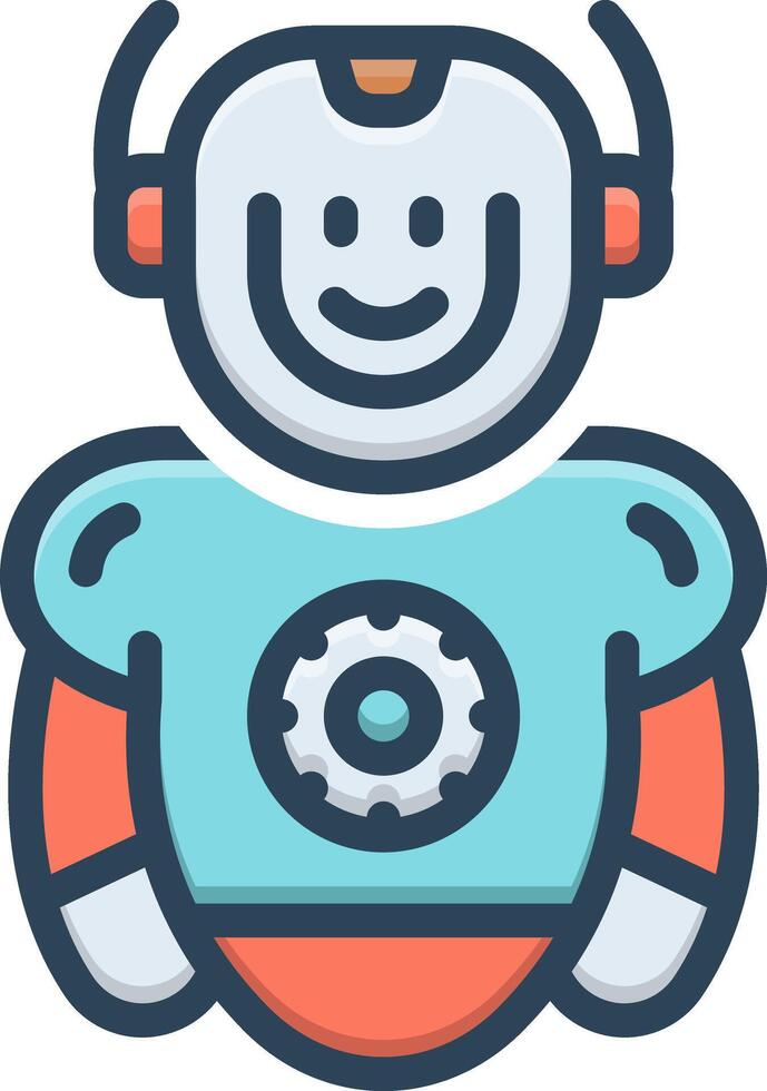 Color icon for robotics vector
