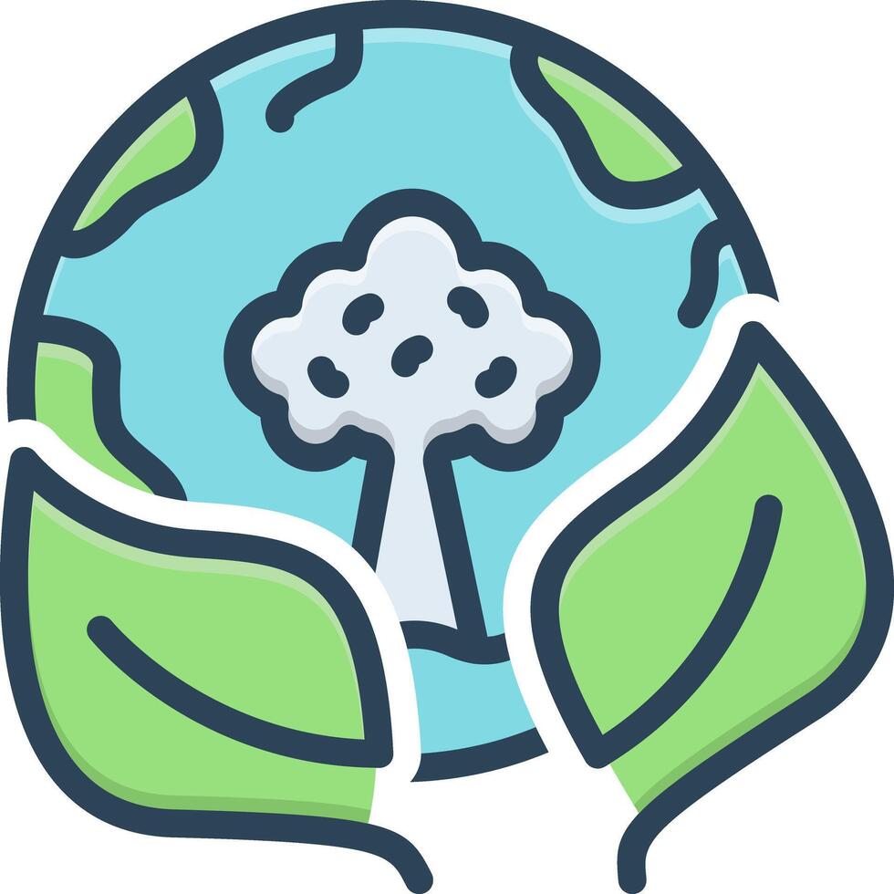 Color icon for environment vector