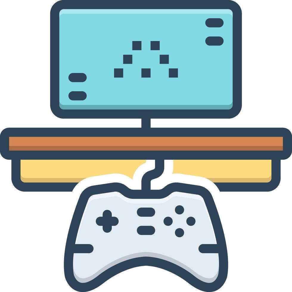 Color icon for game vector