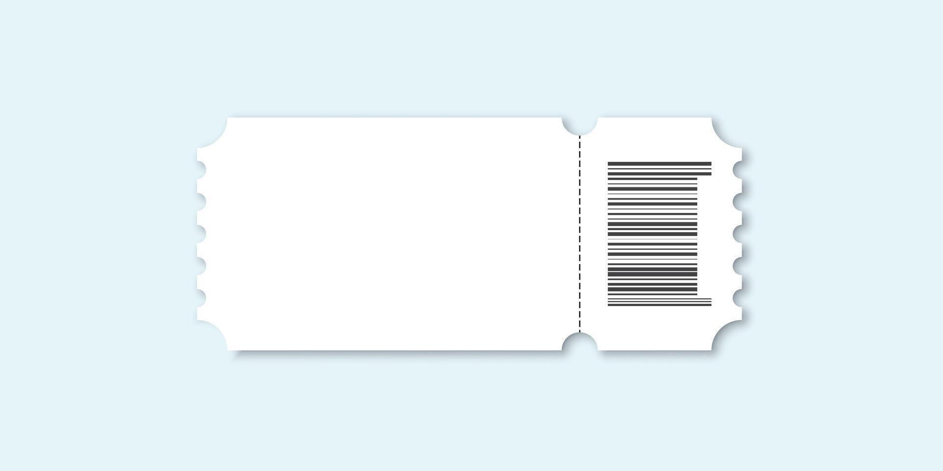 Ticket icon in flat style. Coupon illustration on isolated background. Voucher sign business concept. vector