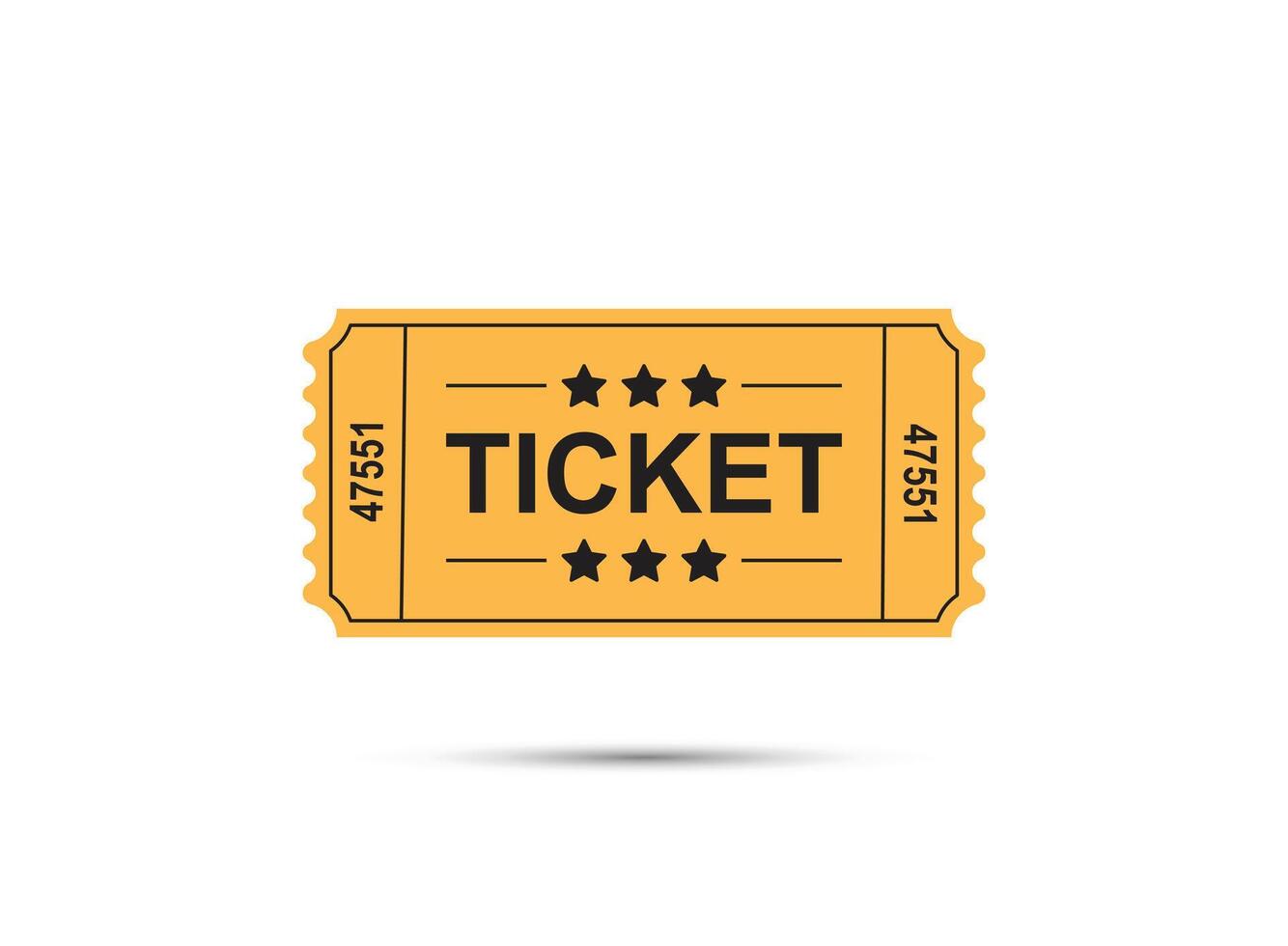 Ticket icon in flat style. Coupon illustration on isolated background. Voucher sign business concept. vector