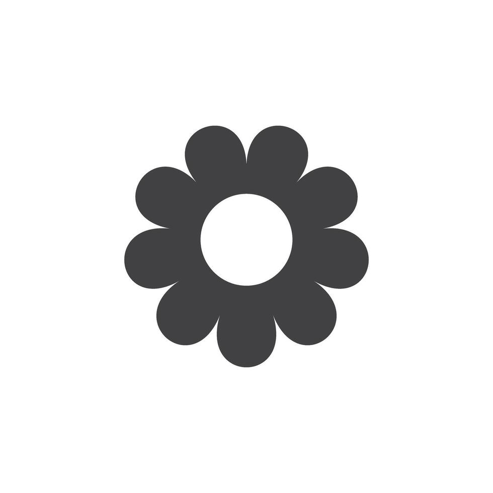 Daisy chamomile icon in flat style. Flower illustration on isolated background. Floral sign business concept. vector