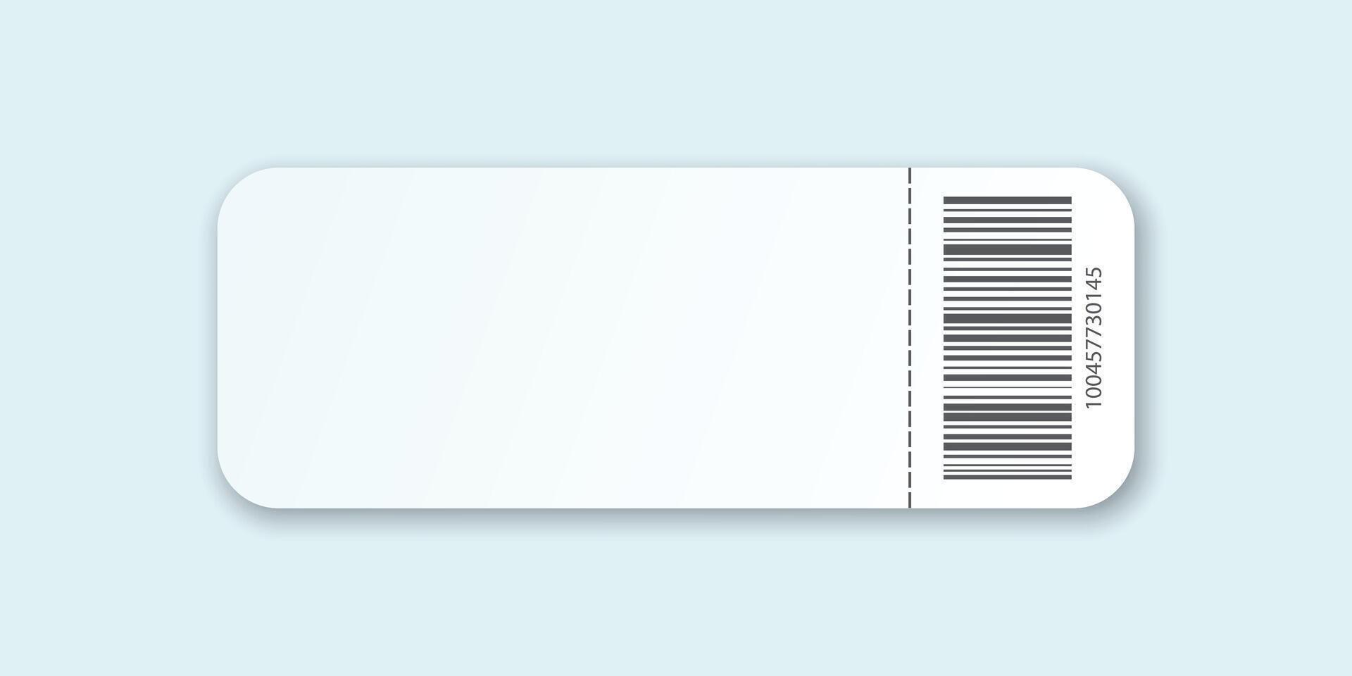 Ticket icon in flat style. Coupon illustration on isolated background. Voucher sign business concept. vector