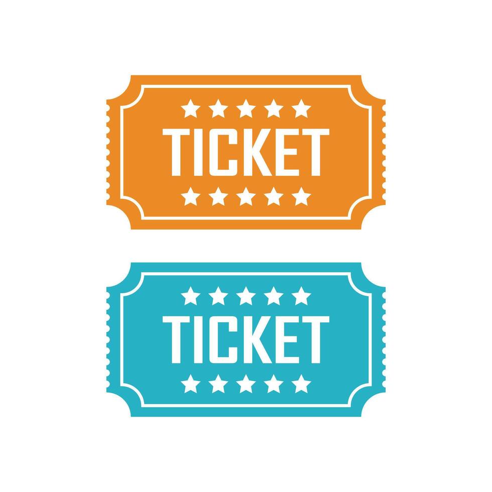 Ticket icon in flat style. Coupon illustration on isolated background. Voucher sign business concept. vector