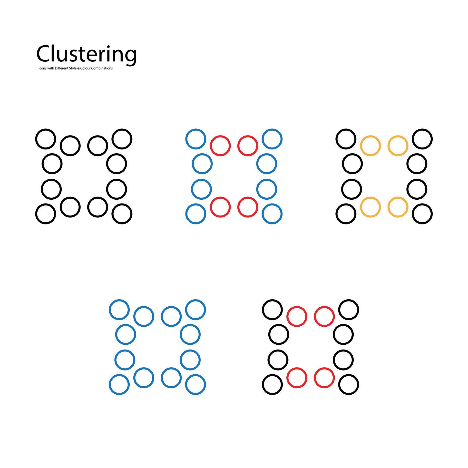 Clustering Analysis Icon Design 43272545 Vector Art at Vecteezy