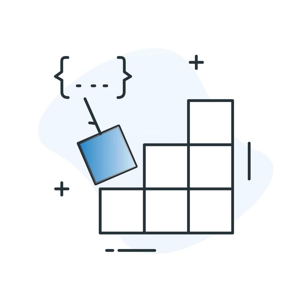 Code Compilation Software Build Icon Design vector