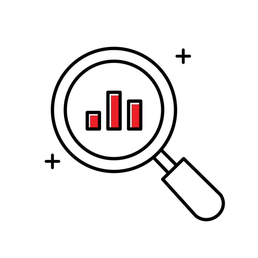 Analyzing Context Icon Design vector