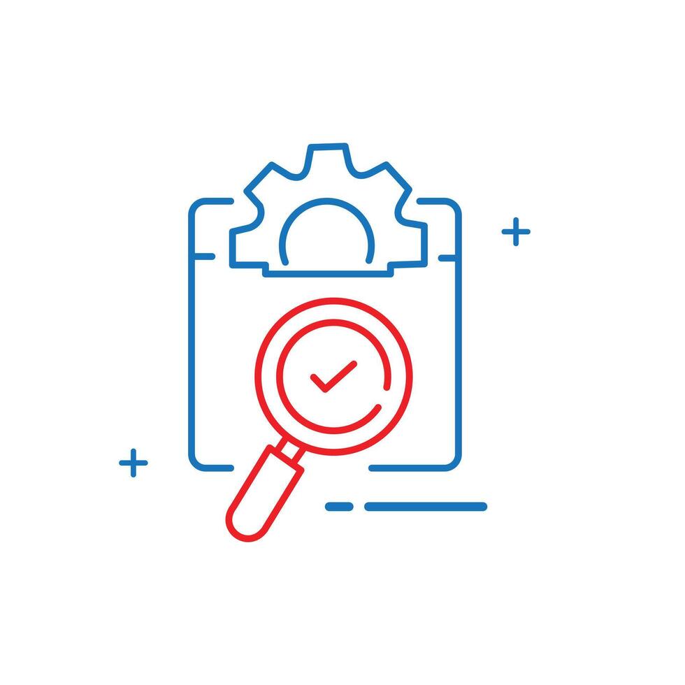 Ensuring Product Quality And Quality Assurance Icon Design vector