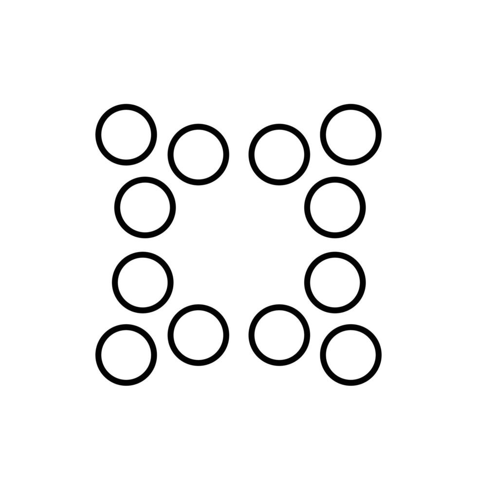 Clustering Analysis Icon Design vector