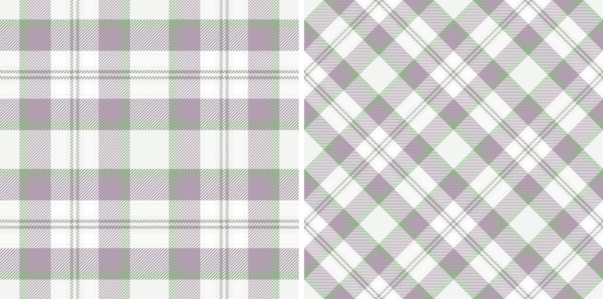 Plaid fabric background of seamless tartan with a textile texture pattern check. Set in stylish colors. Easter fashion ideas for a stylish celebration. vector