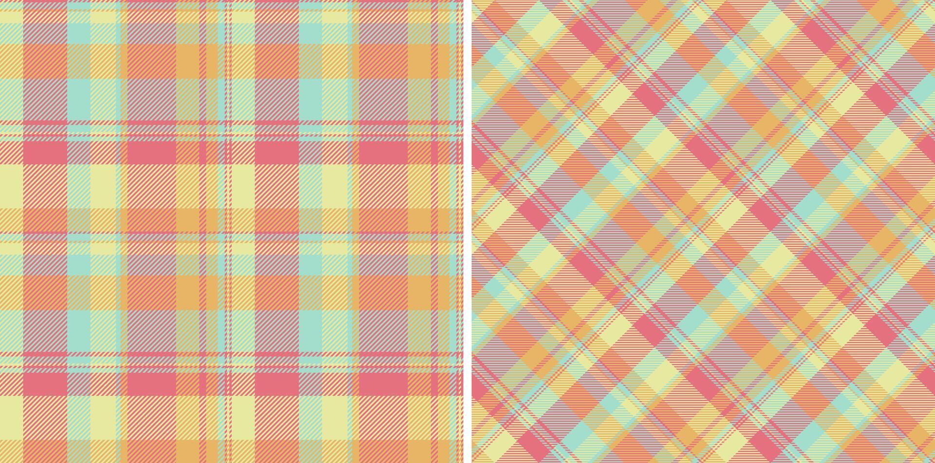 Fabric tartan texture of pattern check background with a seamless textile plaid. vector