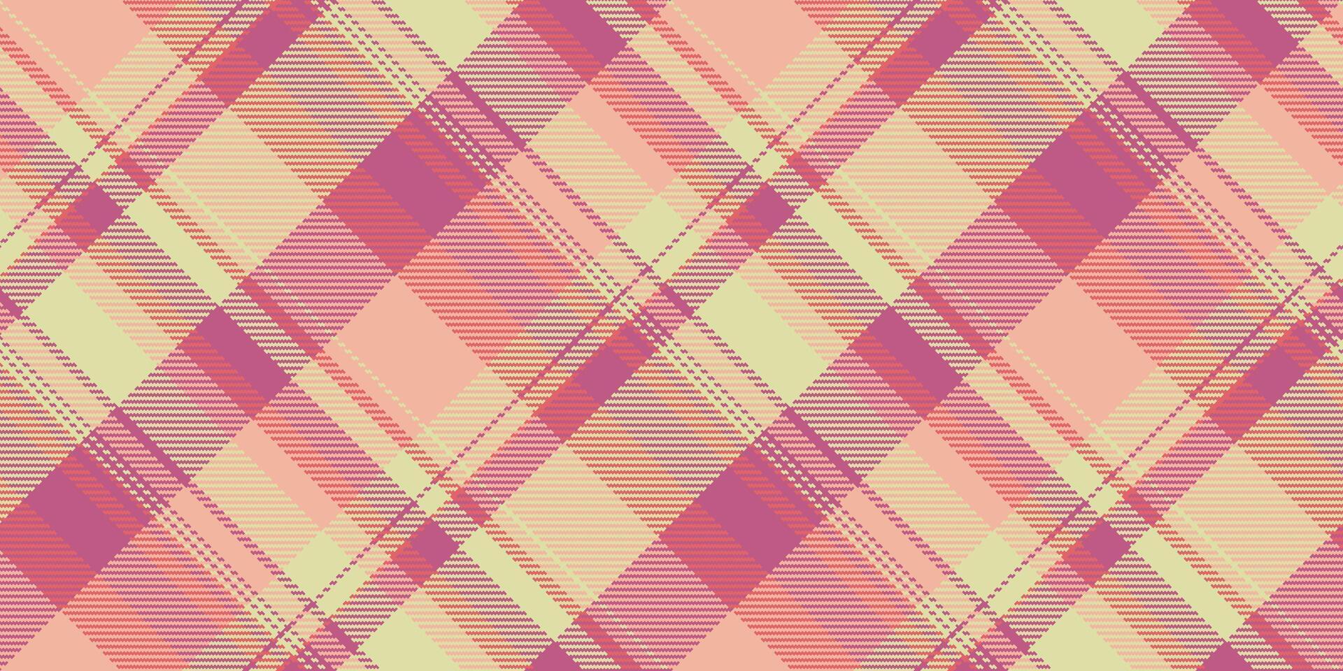 Horizon tartan background fabric, intense seamless check plaid. Close up textile texture pattern in light and orange colors. vector