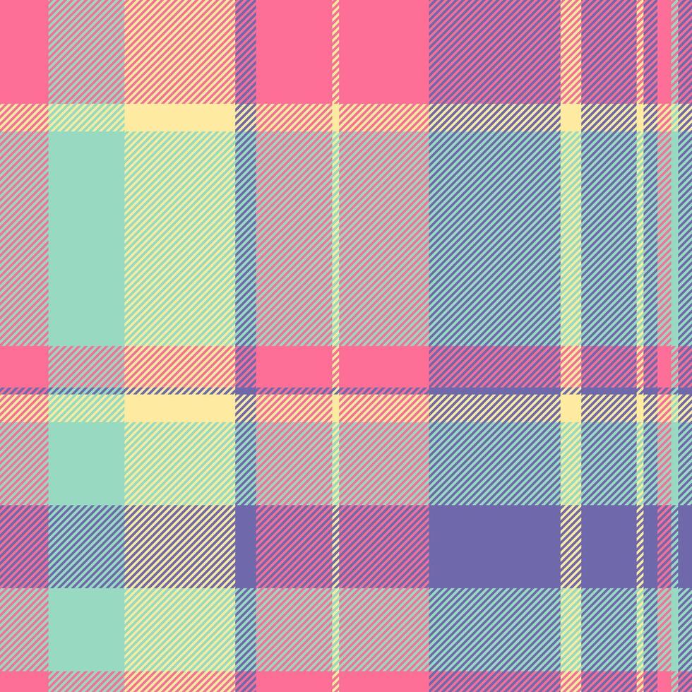 Textile design of textured plaid. Checkered fabric pattern swatch for shirt, dress, suit, wrapping paper print, invitation and gift card. vector