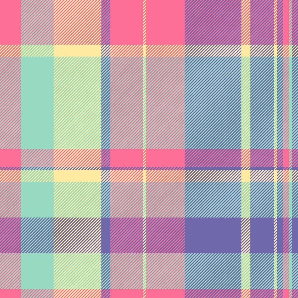 Textile design of textured plaid. Checkered fabric pattern swatch for shirt, dress, suit, wrapping paper print, invitation and gift card. vector