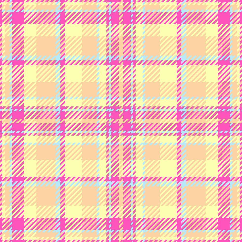 Textile design of textured plaid. Checkered fabric pattern swatch for shirt, dress, suit, wrapping paper print, invitation and gift card. vector
