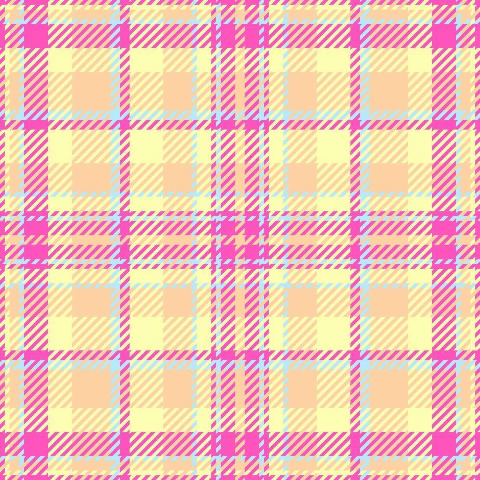 Textile design of textured plaid. Checkered fabric pattern swatch for shirt, dress, suit, wrapping paper print, invitation and gift card. vector