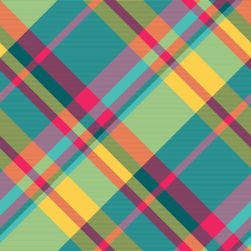 Texture textile plaid of check seamless with a pattern tartan background fabric. vector