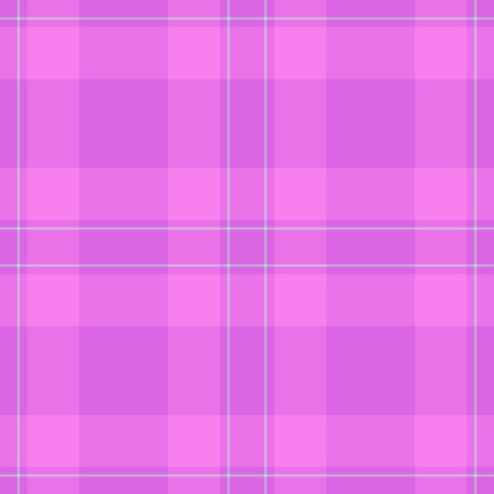 Postcard fabric background , customize textile plaid check. Clothing tartan texture seamless pattern in purple and light colors. vector
