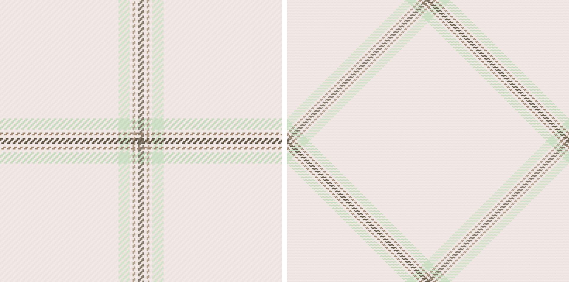 Plaid seamless tartan of background fabric check with a textile pattern texture. vector
