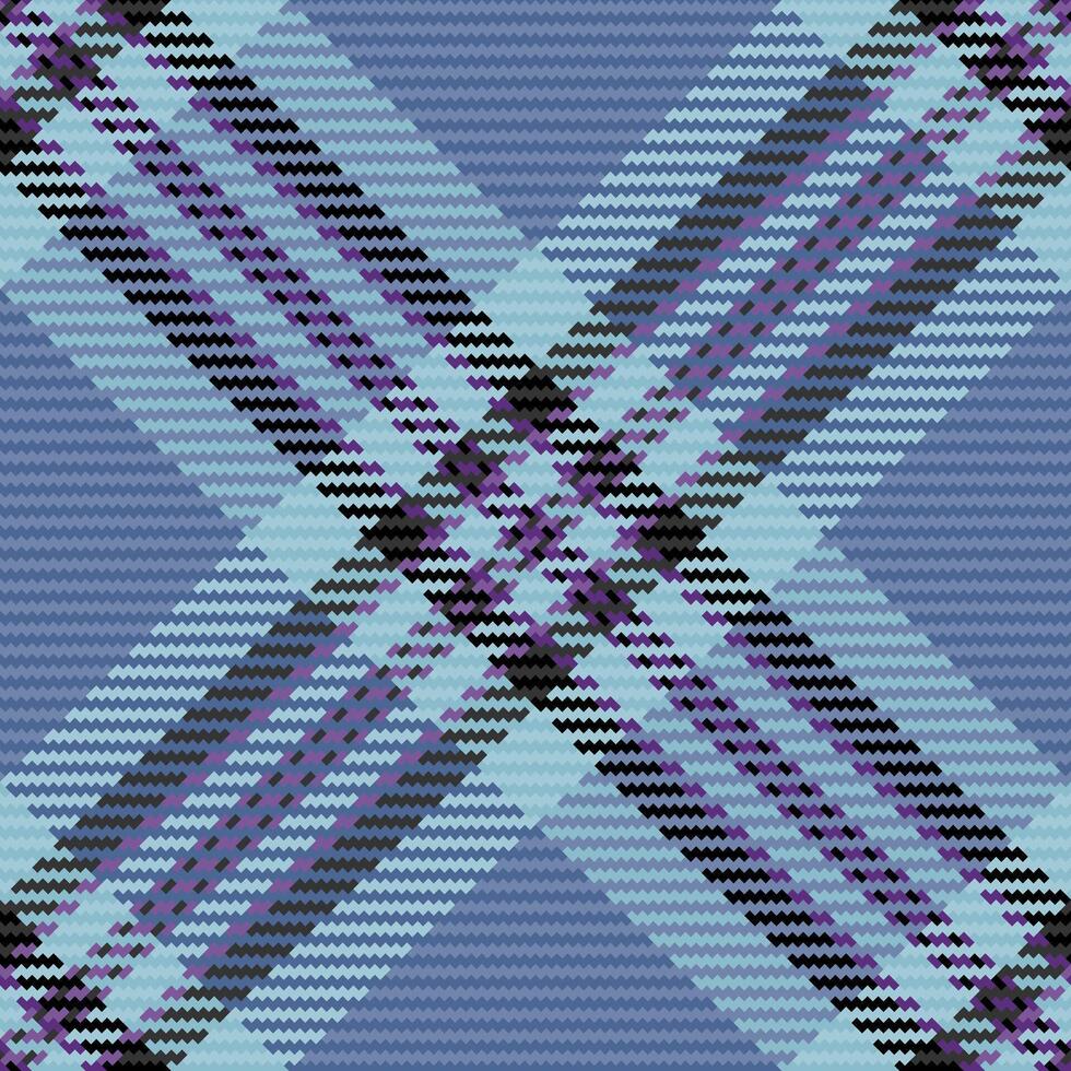 Fabric tartan textile of plaid background with a check pattern seamless texture. vector