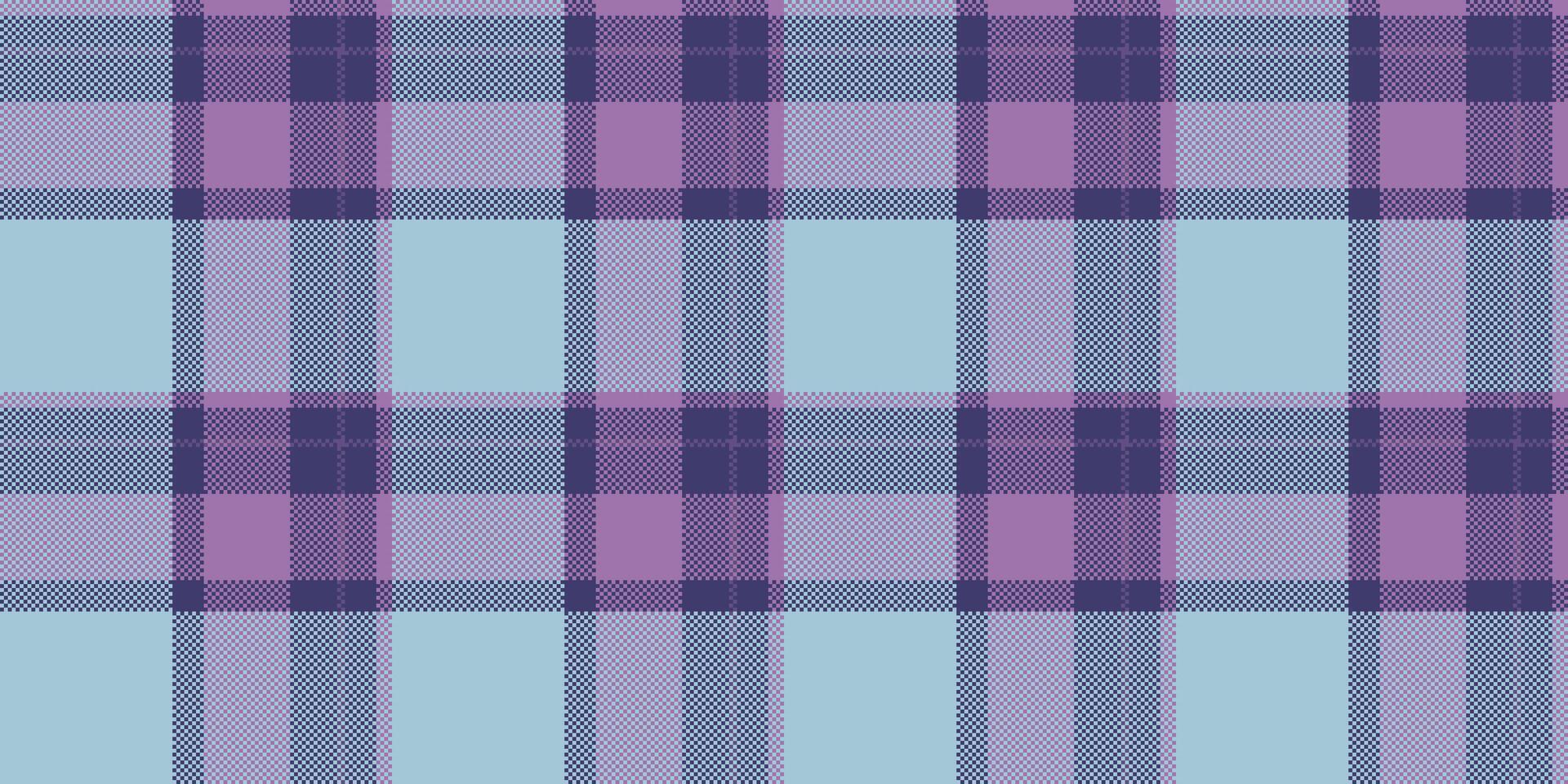 Heritage texture seamless check, school tartan textile plaid. Delicate pattern fabric background in light and indigo colors. vector