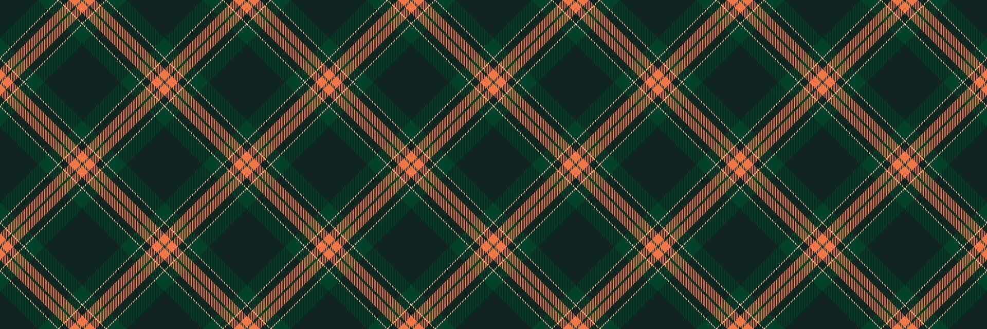 Design plaid seamless texture, oilcloth background textile tartan. Creation check fabric pattern in black and dark colors. vector