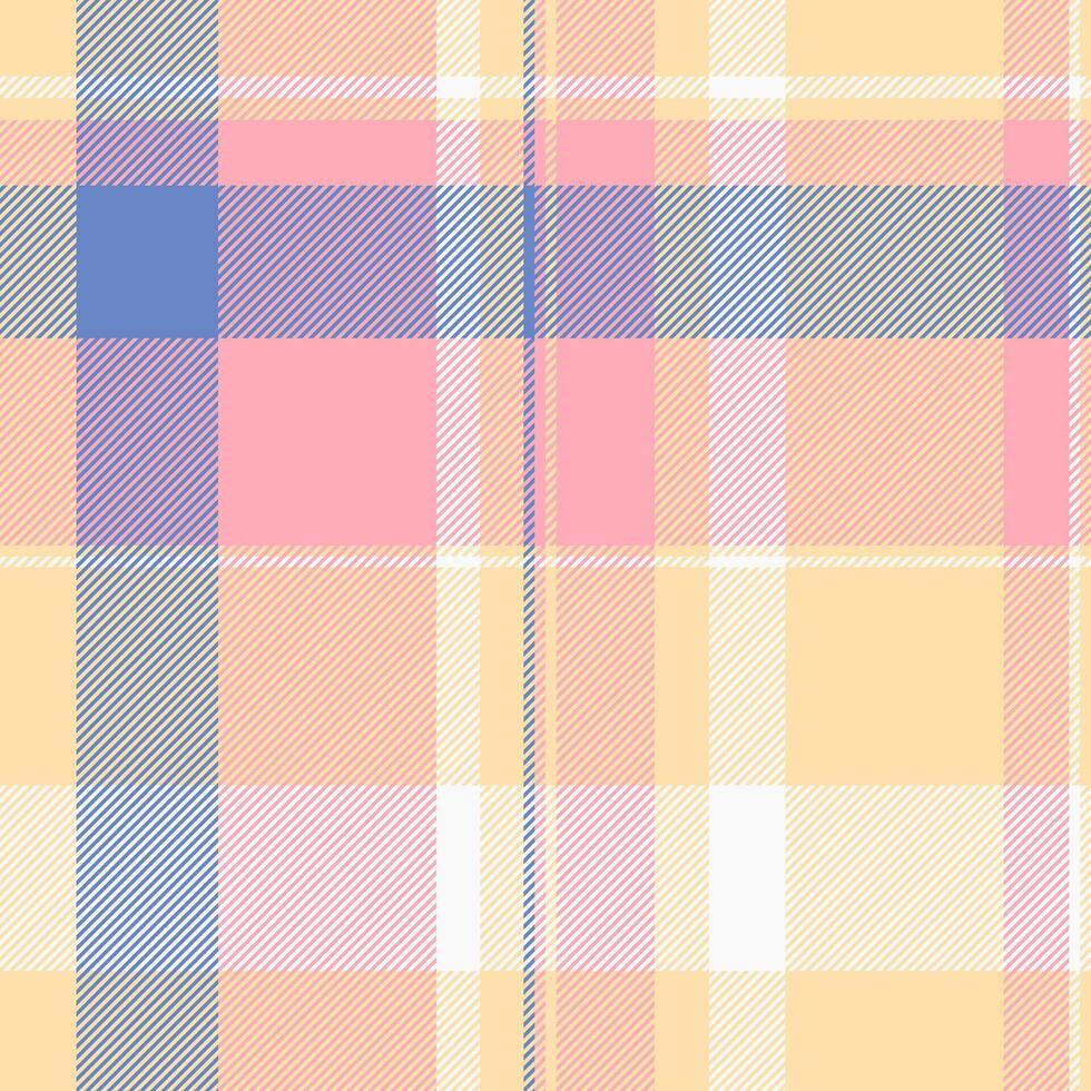 Textile design of textured plaid. Checkered fabric pattern swatch for shirt, dress, suit, wrapping paper print, invitation and gift card. vector