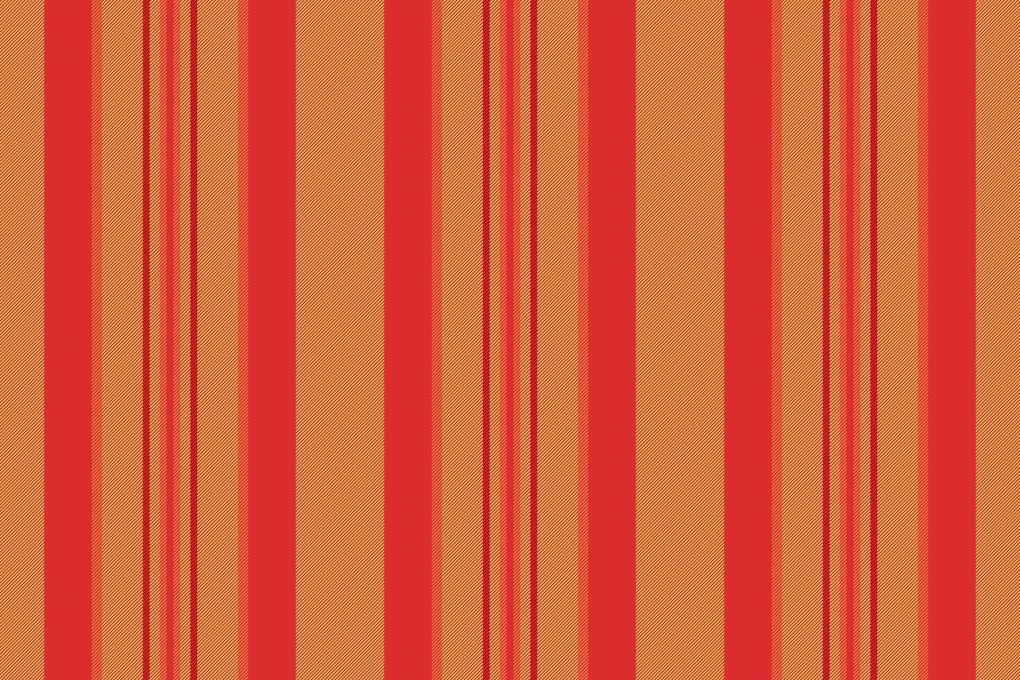 Customized stripe textile background, golf pattern fabric. Fantasy vertical seamless texture lines in red and yellow colors. vector