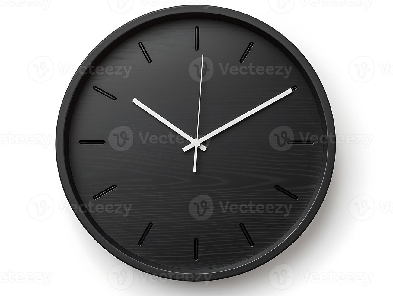 Wall clock isolated on white background with clipping path. Time concept photo