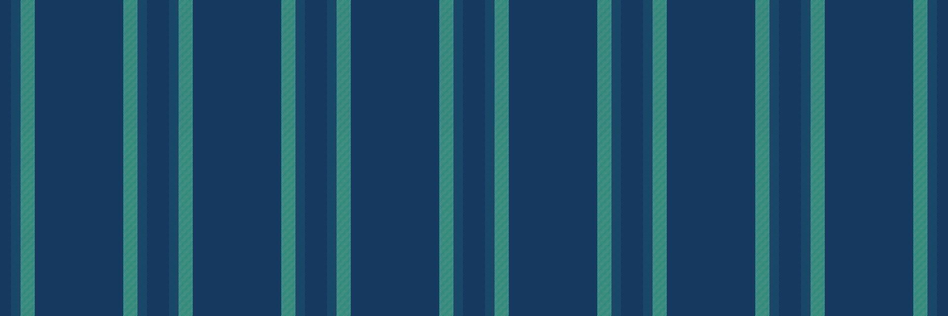 Rich background lines, manufacture pattern seamless textile. Trade stripe fabric texture vertical in blue and mint colors. vector