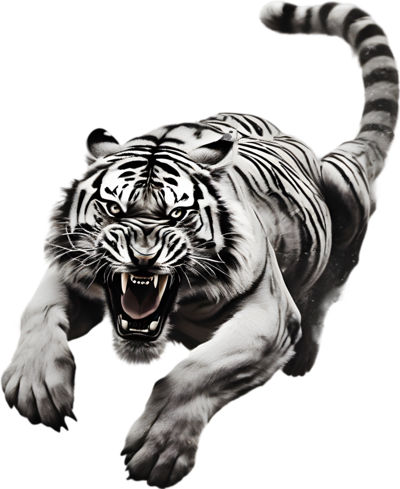 Nahansicht Gemälde von ein Tiger. ai generieren png