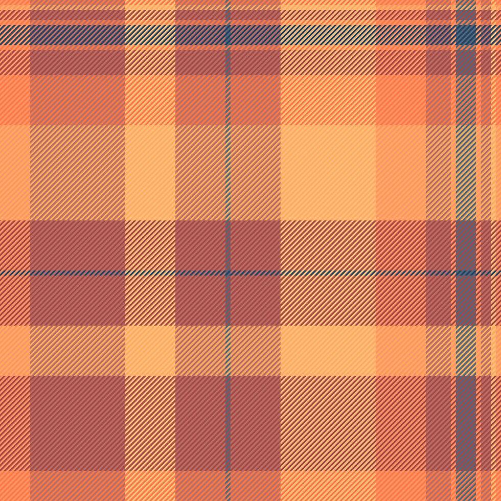 Fabric tartan plaid of background texture with a check pattern seamless textile. vector