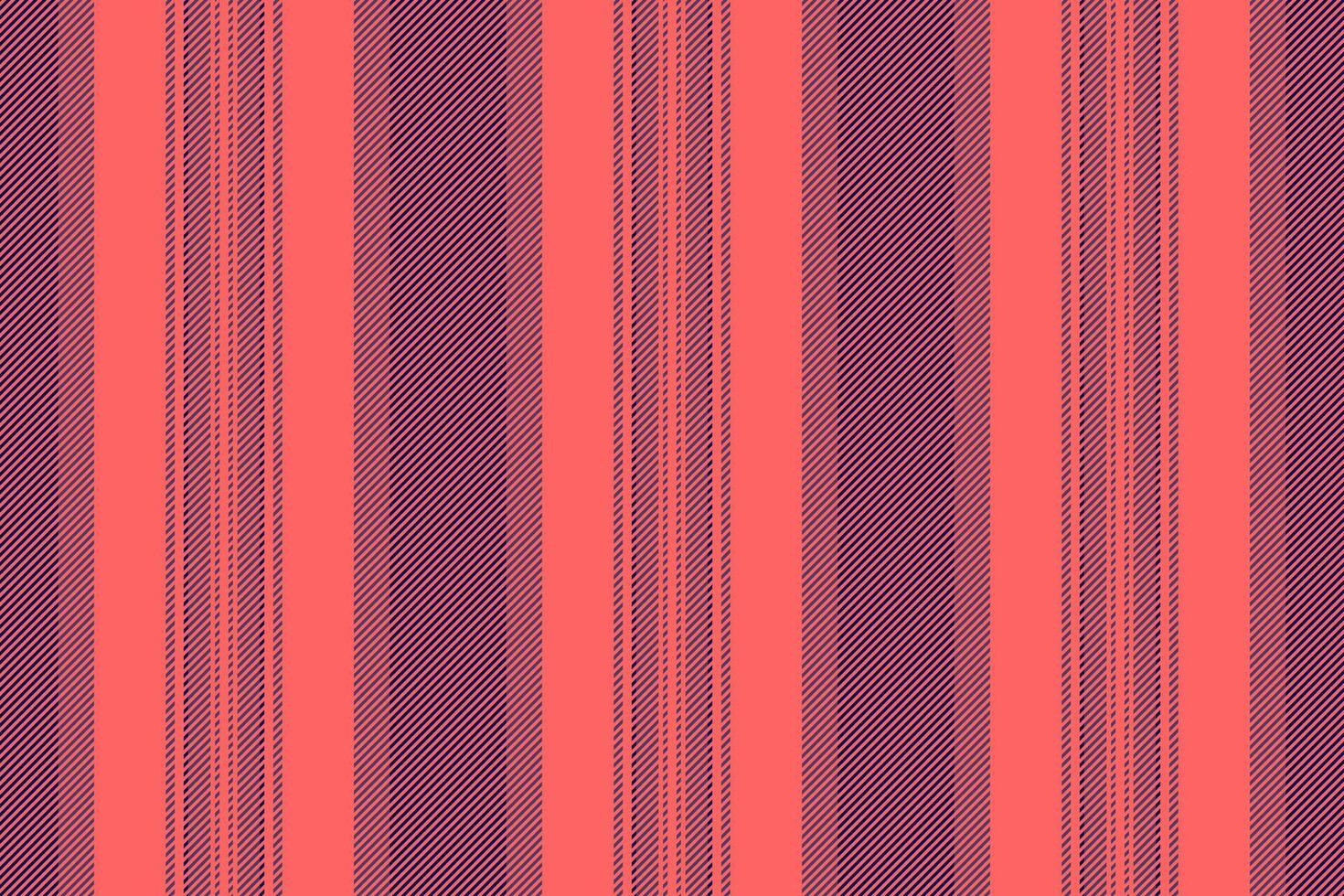 Christmas ornament seamless texture pattern, relax vertical textile . Large background fabric lines stripe in red and violet colors. vector