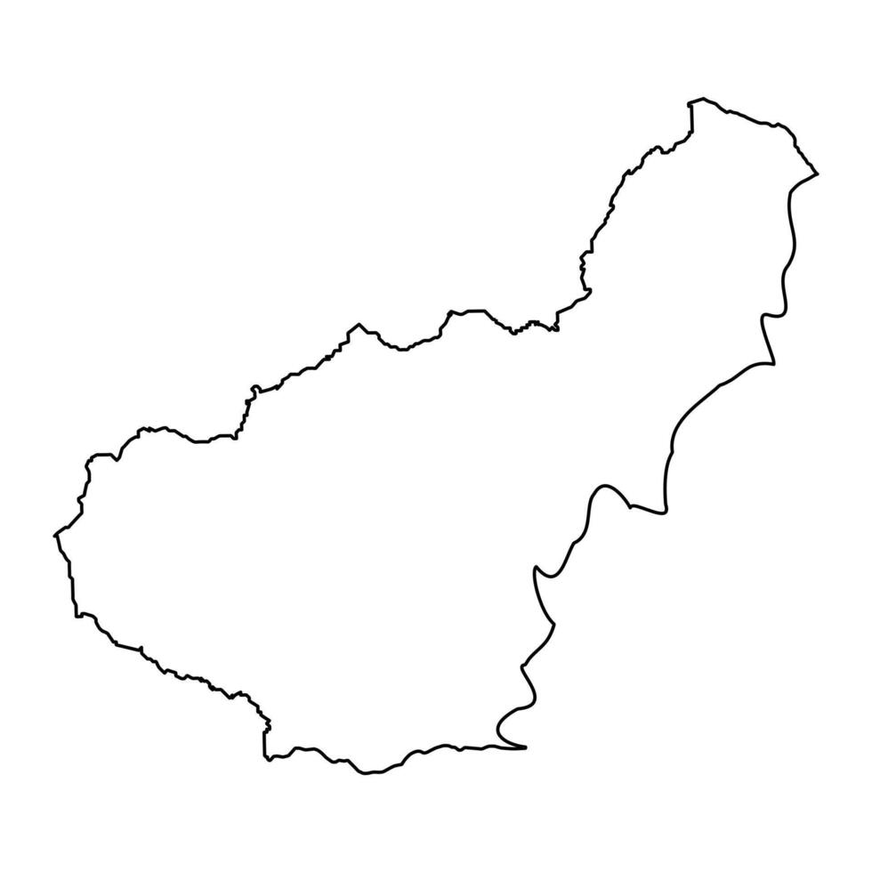 mapa de el provincia de un granada, administrativo división de España. ilustración. vector