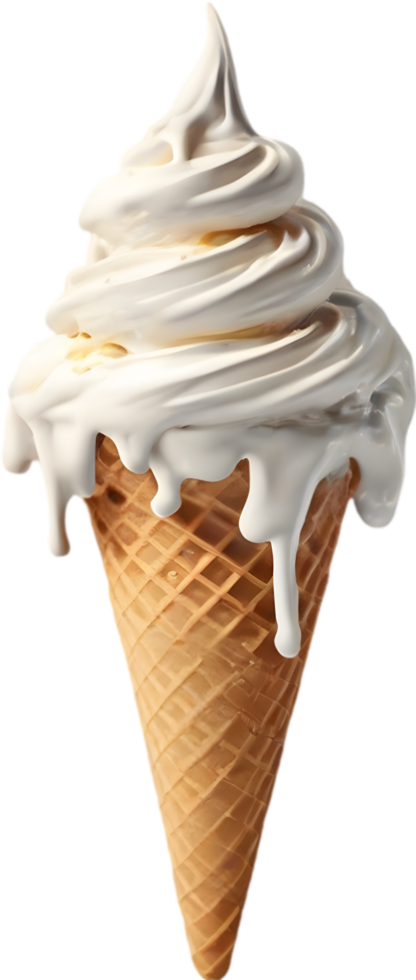 Picture of delicious-looking melted ice cream. AI-Generated png