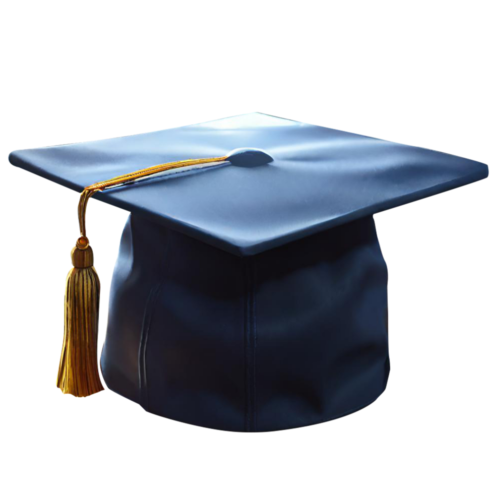 Student graduation cap, ai-generated png